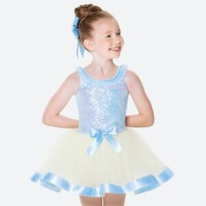 Dance Costume Ballet XXL Child Blue Revolution RC19830 Tap Dress Up